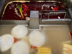 清油麻辣锅底-海底捞火锅鲜切牛肉主题店(长寿路店)