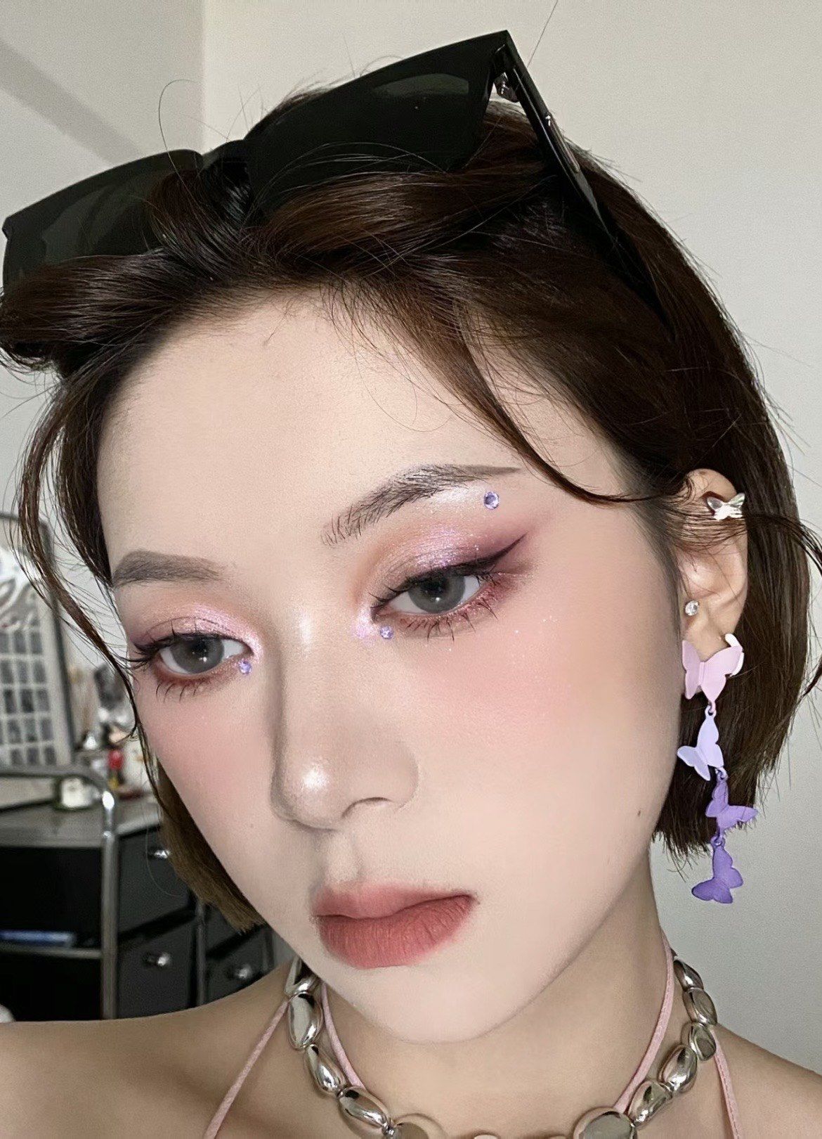 浓颜狐系截断式眼妆