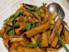 茄豆合炒-香山家宴