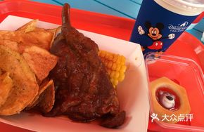 Grilled Pork Ribs with Potato Slices