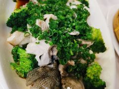 香葱灼鲈鱼-廣味潮鲜·一品潮滋味(五道口店)