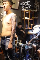 -木子·纹身店TATTOO穿孔·洗纹身