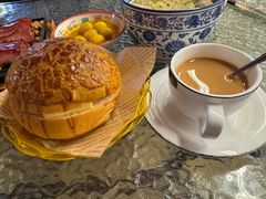 香港酥皮菠萝油包-香港威特瑞茶餐厅(小白楼音乐厅店)