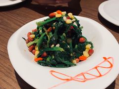 果仁菠菜-北李妈妈菜·虾爬子大锅贴(贵和店)