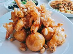 梨球果仁虾-小吊梨汤·北京菜·烤鸭(双井乐成中心店)