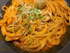 日式辣海鲜意面-机器人火炉披萨