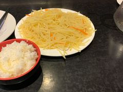 醋溜土豆丝-晚归月亮湾私家菜(临邑路店)