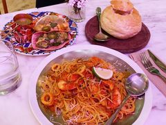 鲜虾浓汁天使面-The Rug Cafe(王府中环店)