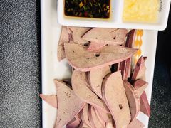 自制蒜泥猪肝-灶座小锅烀饼·铁锅炖(道里店)