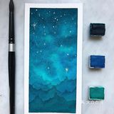 色彩缤纷的浩瀚🌌星空，美极了