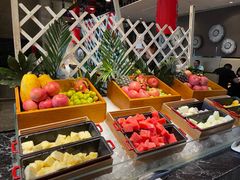 自助取餐区-美食汇海鲜自助餐厅·小龙虾烧烤(富力万达文华酒店)