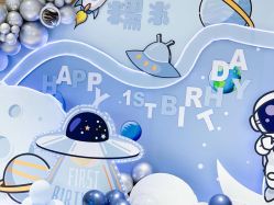 -团子宝宝宴派对百日宴生日布置策划·求婚策划·气球布置别墅民宿