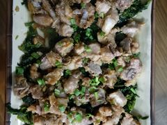 菜心干蒸排骨-得福农庄