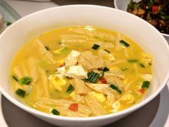 鲜腐竹煨荷包蛋-楚山晓·湖北菜(武汉光谷K11店)