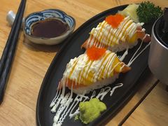 芒果三文鱼手握寿司-村上一屋·亚洲菜融合小馆(南楼店)