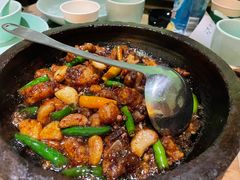 酱爆石锅蛙-绿茶餐厅