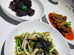 茭白炒现划鳝丝-玫瑰厅上海菜(兴国路店)