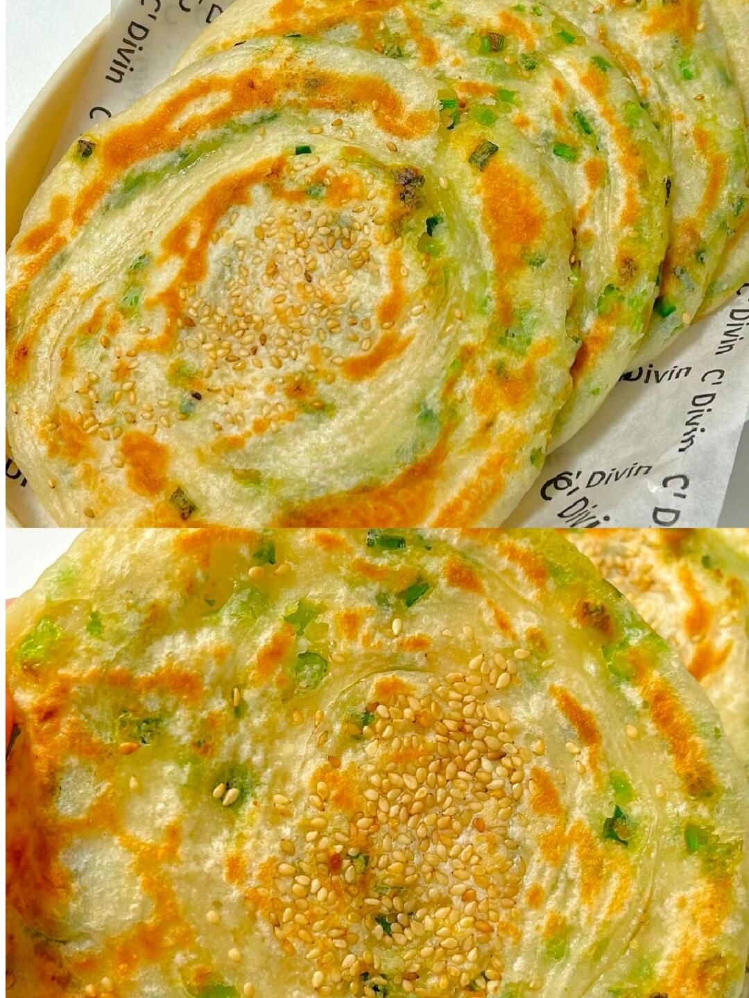 家常美食:酥脆大葱烧饼