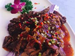 铁板牛柳-牡丹峰朝鲜料理