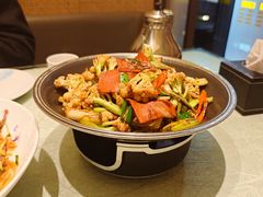 干锅菜花炒五花肉-老德州四合院·德州菜(天衢路店)