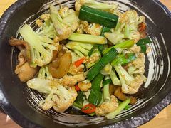 油渣有机花菜-关东小磨东北菜(上海长风大悦城店)