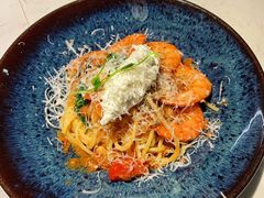 鲜茄茸大虾配马斯卡朋意大利面-BE BRIGHT KITCHEN(正佳广场店)