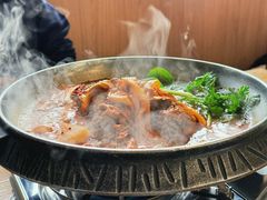 土豆排骨火锅（辣）-喇喇排骨火锅·传统韩式脊骨汤(望京西园总店)