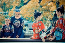 -后宫·古装汉服京剧儿童亲子全家福摄影