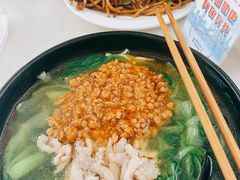 鸡毛菜肉丝菜汤面-凯丽上海阳春面馆(德仁里店)