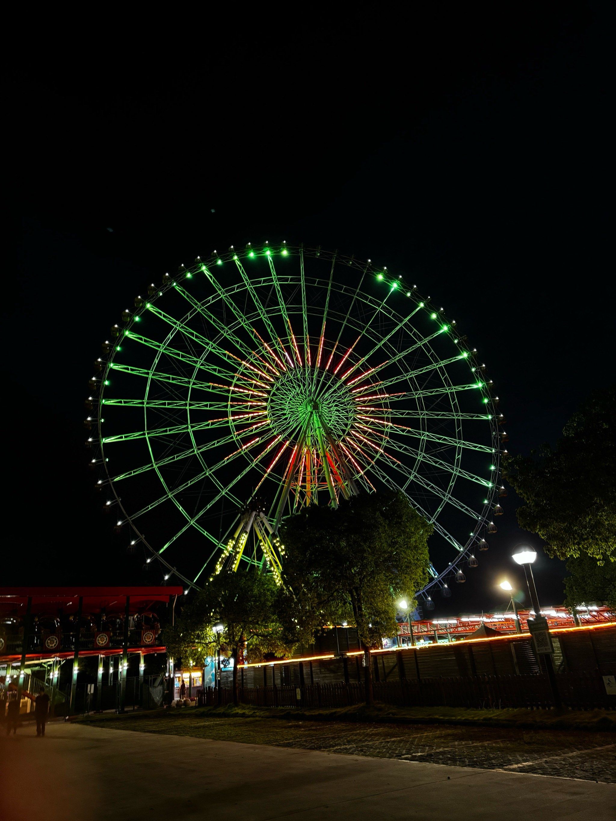 天天领红包无锡蠡湖摩天轮99,好美的夜景!