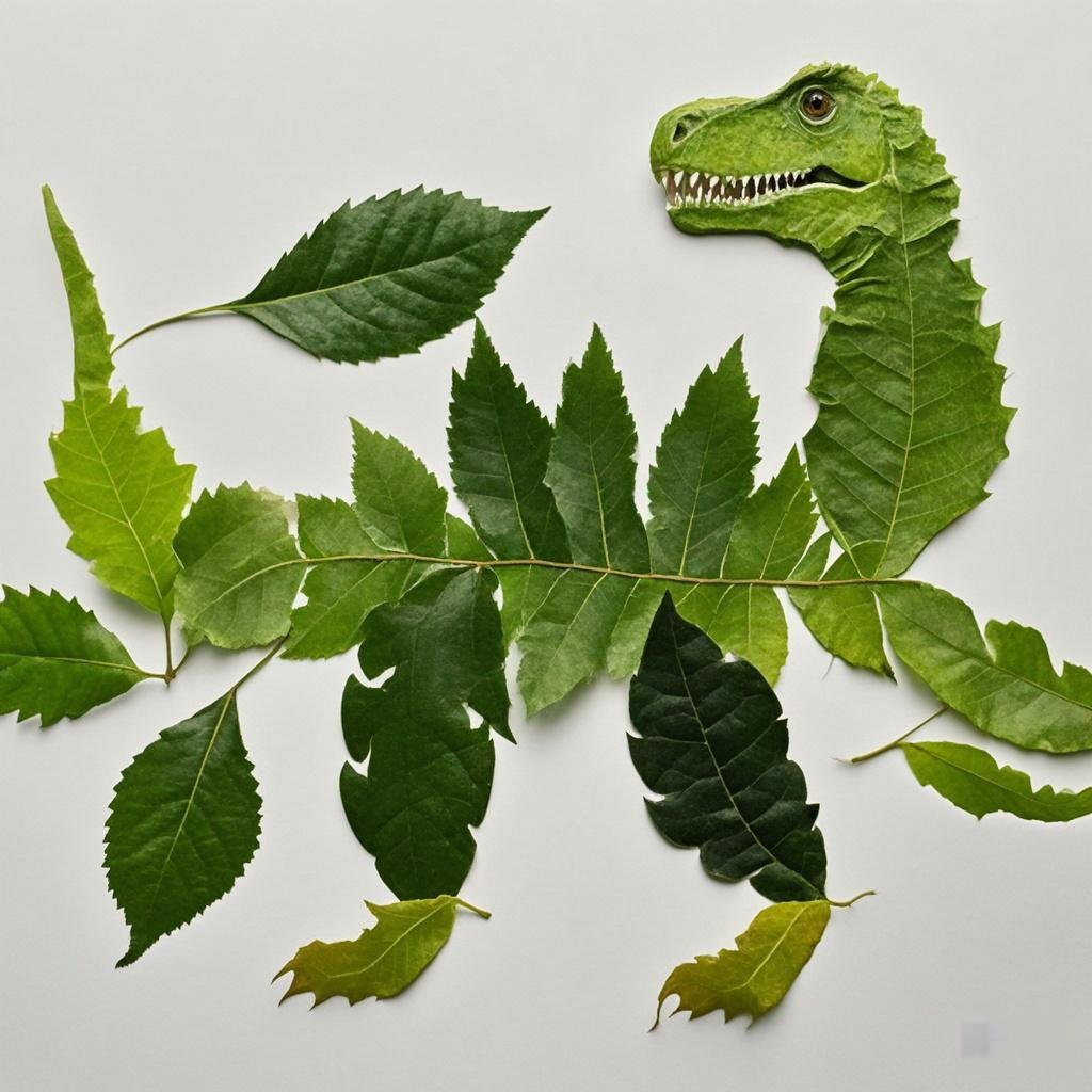 手把手教你制作『树叶画小恐龙』🦖