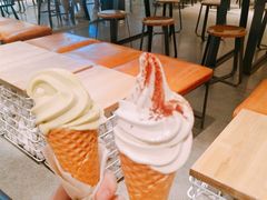 芥末抹茶冰淇淋-喜茶(广州天汇igc店)