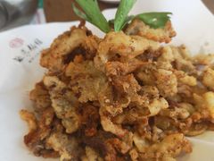 椒盐蘑菇-海荣锅贴馆(五味十字店)