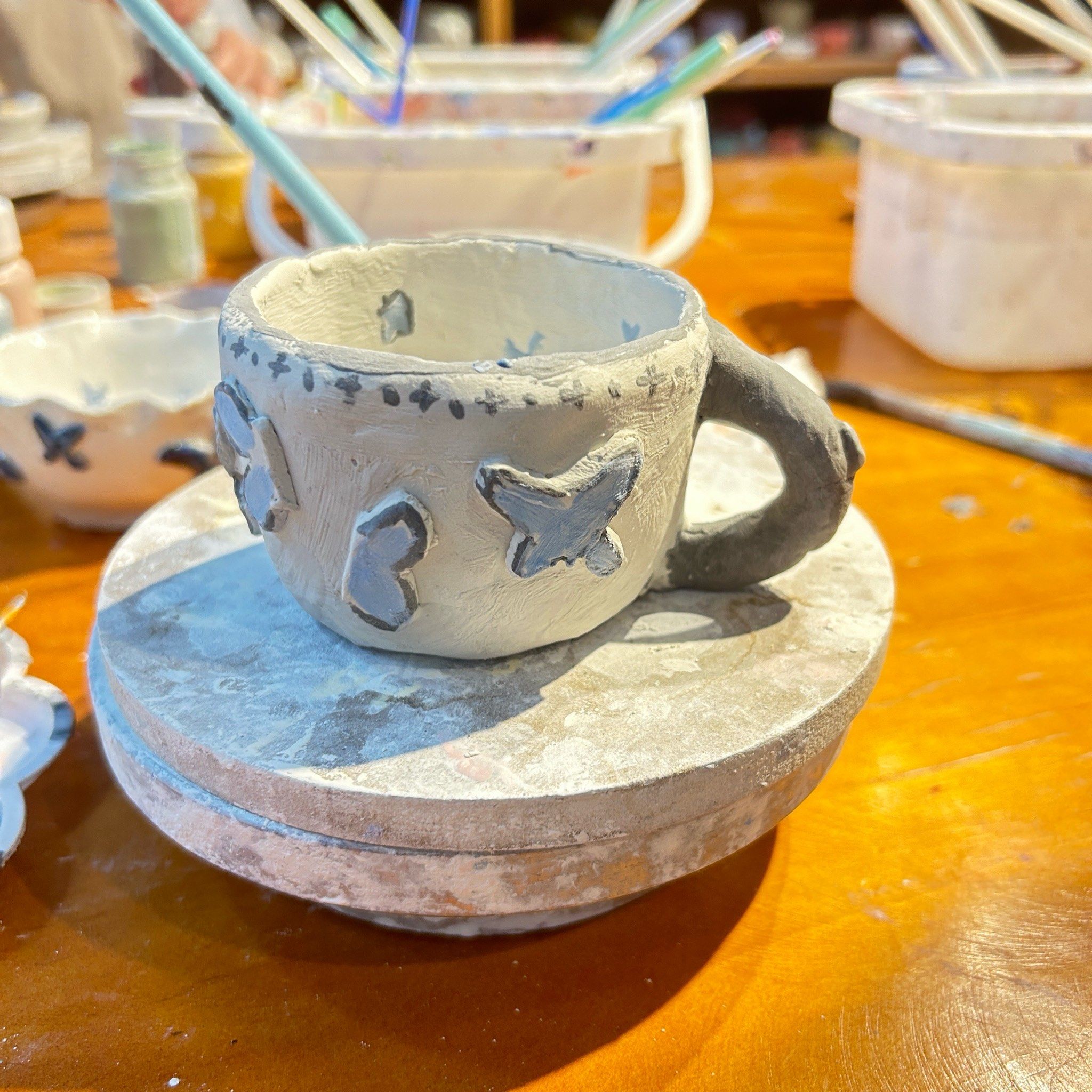 手工陶瓷杯diy