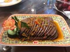 蒜汁羊肝-烤肉季饭庄