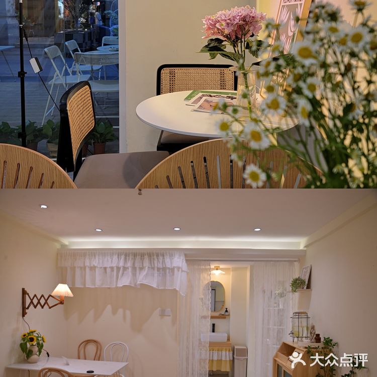 明发新店|绝美日落灯韩式小清新餐厅