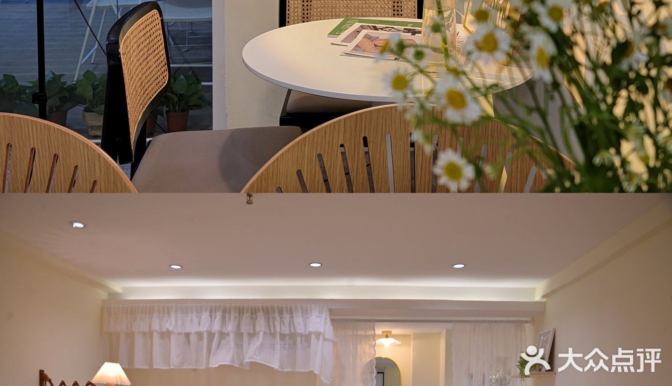 明发新店|绝美日落灯韩式小清新餐厅