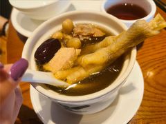 花生眉豆鸡脚汤-启香鸡私房菜(湖景店)
