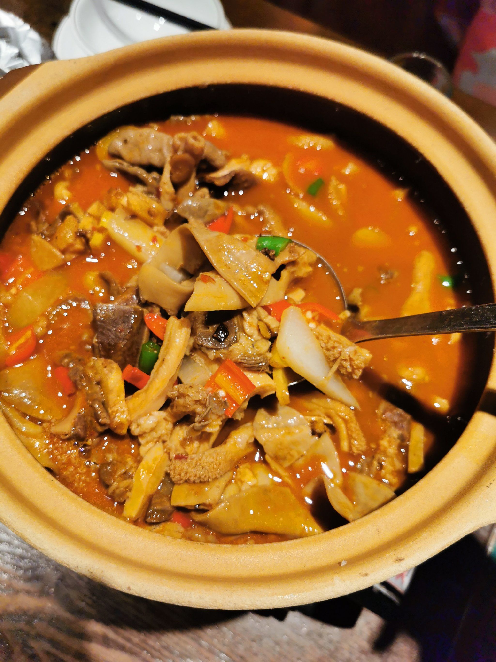 牛杂,加了山胡椒油,炖的很烂,很入味