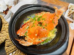 梭子蟹黄油焗-胡叨叨黄油砂锅焗海鲜(百家湖1912店 )