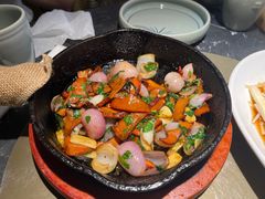 铁板香煎黑牛肝菌-云海肴云南菜·蒸汽石锅鱼(青岛万象城店)
