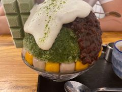 抹茶生乳かき氷-WONDER ICE 萬得冰田(建設路总店)
