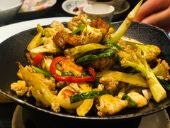 干锅有机花菜-老头儿油爆虾·知味杭州(爱琴海购物中心)