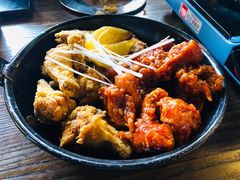 炸鸡+辣子鸡-MI WU FACTORY米屋美食工厂餐厅(绿地店)