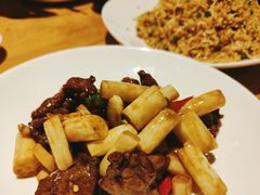 藕苗炒黄牛肉-兰亭轩茶餐厅(长江路店)