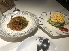 黑椒蘑菇牛柳意面-清真·艾美可餐厅(鹏欣水游城店)