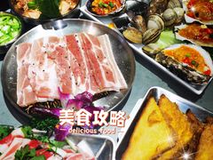 -围炉肉舍•炭烤活鳗•丹东海鲜烤肉(步行街店)