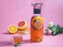 红柚香橙蓝莓水-蜜桃花开·中西融合菜E&W(南长街店)