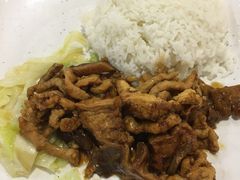 红烧豆腐肉丝饭-都城快餐(新港西路店)