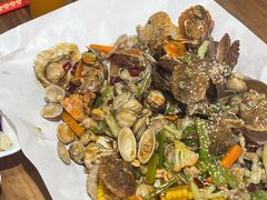 -东来菜馆•手抓海鲜家常菜•海鲜锅贴(鸽子窝店)